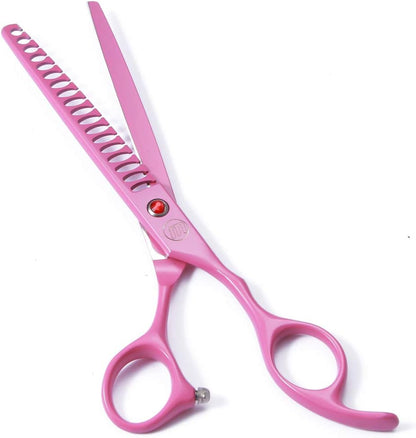 Professional Dog Scissors Set - 7 Inch/8 Inch Curved Chunkers & Thinning Shears with Grooming Comb