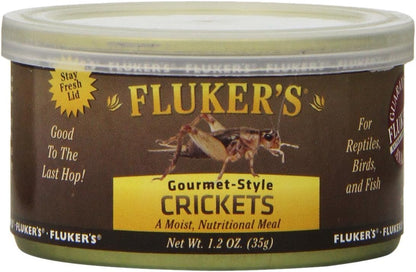 Gourmet Canned Food for Reptiles, Fish, Birds and Small Animals, Crickets, 1.2 Oz
