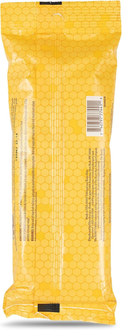 Multipurpose Dog Wipes with Honey, 98% Natural Origin Formulas, Hypoallergenic Dogs Wipe, Canine Cleaning Sheets for Paws and Butt, 3 Pk, 50Ct