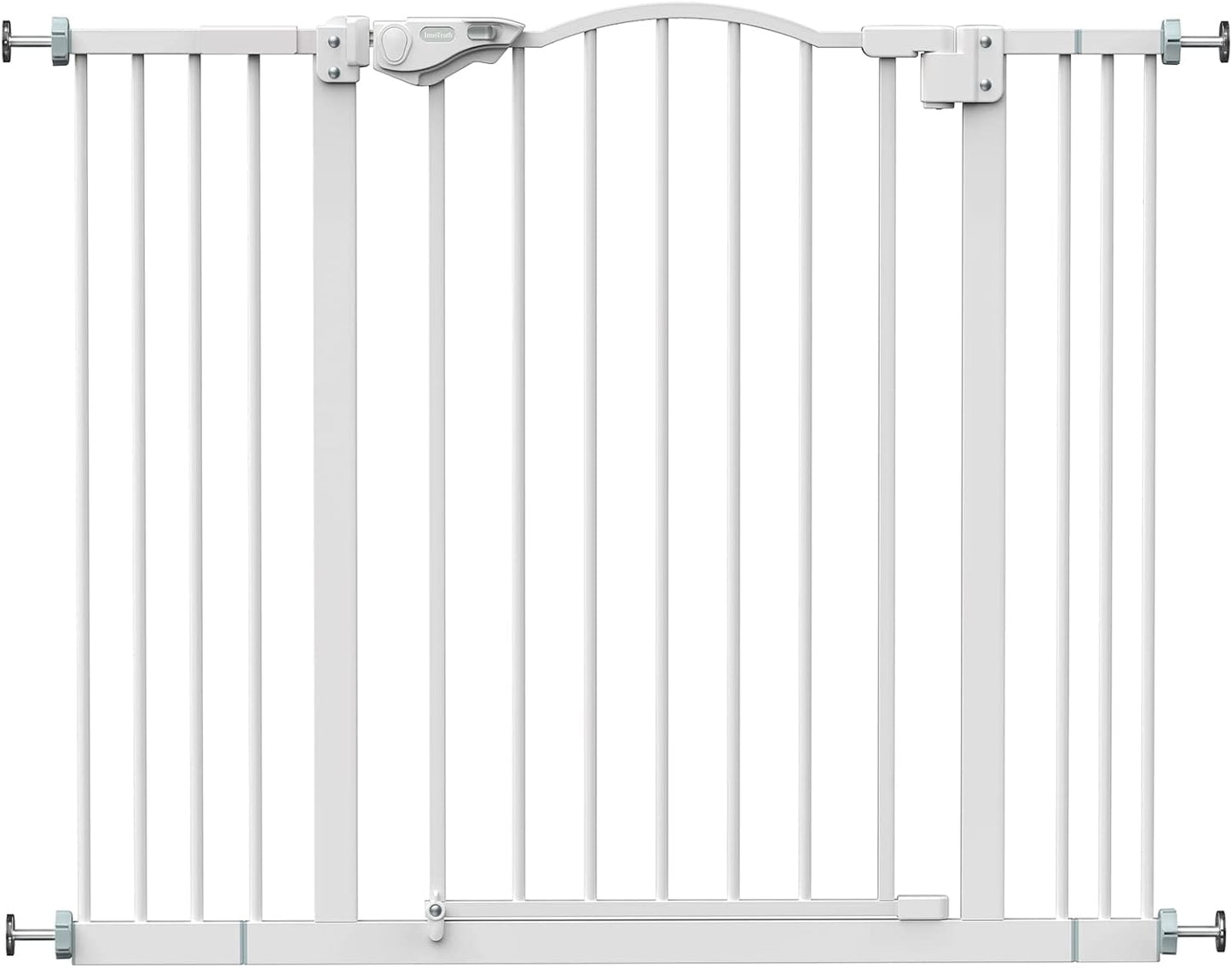 29-39.6" Baby Gate for Pets, Auto Close Both Sides Dog Gate with One-Hand Opening, 30" Tall Safety Gates for Stairs, Hallways, Bedrooms, Wall Pressure Mount No Drill, White